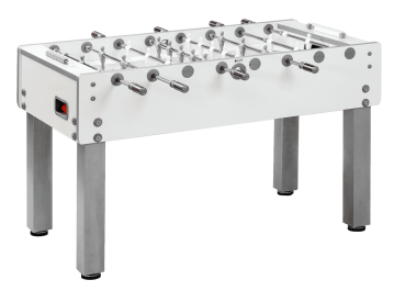 Kurbler Tischfußball Fußballtisch Drehfußballtisch Garlando G-500 Pure White